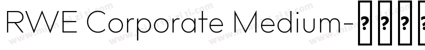 RWE Corporate Medium字体转换